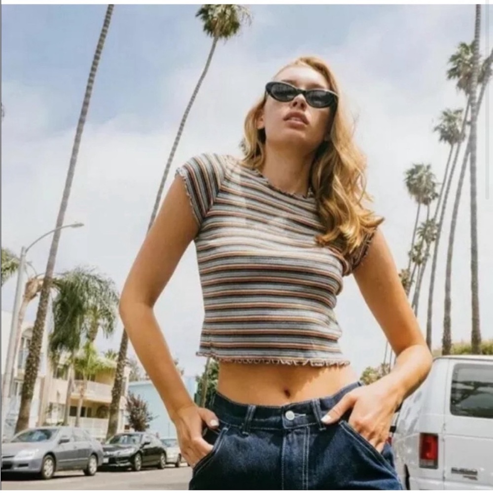 Last chance!! Brandy Melville multicolored Wynn top